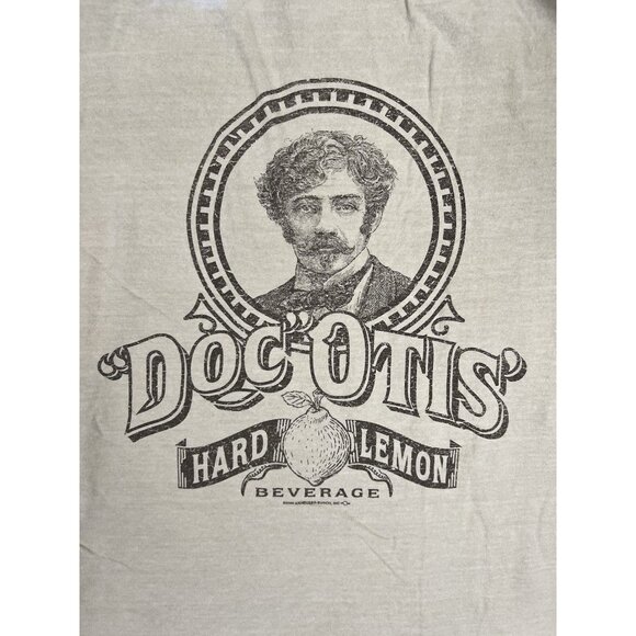Vintage Doc Otis Hard Lemon Beverage Promo T-Shirt Size L USA Made 2000 - Picture 9 of 10